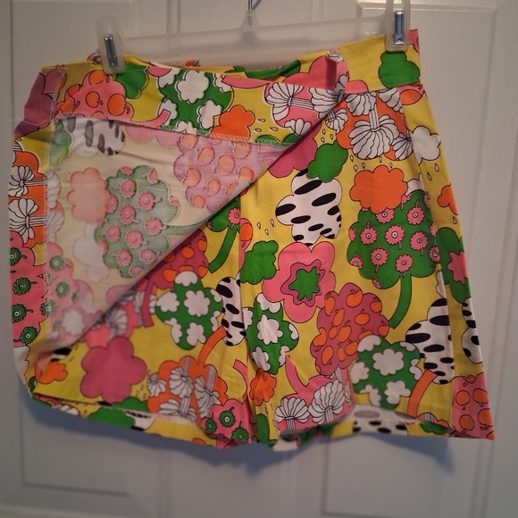 Women's/Girls Vintage Culottes Psychedelic - Picture 2 of 4